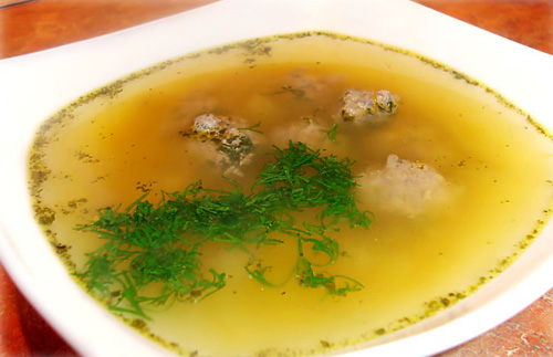 Как приготовить овощной суп с фрикадельками