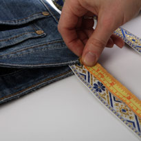 как сделать гамак из джинсовой ткани