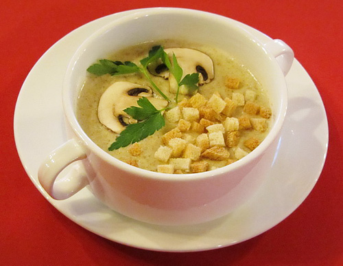 крем-суп из шампиньонов фото