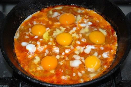 яичница с помидорами рецепт приготовления