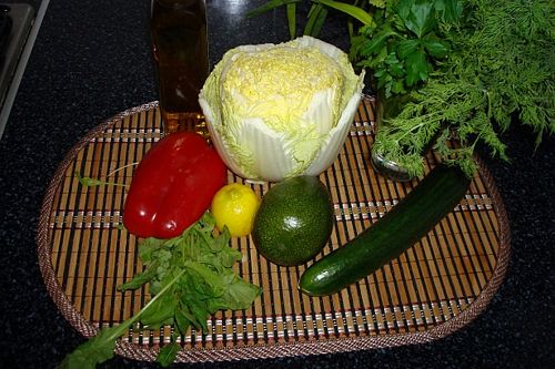 летний салат из овощей