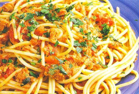 Как приготовить спагетти с тунцом